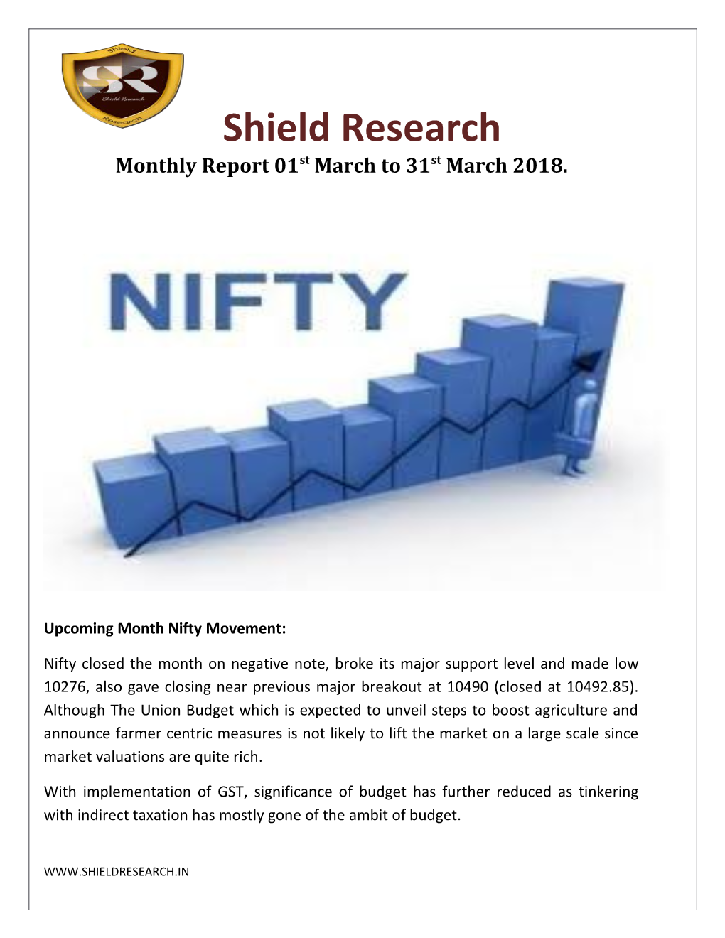 Upcoming Month Nifty Movement