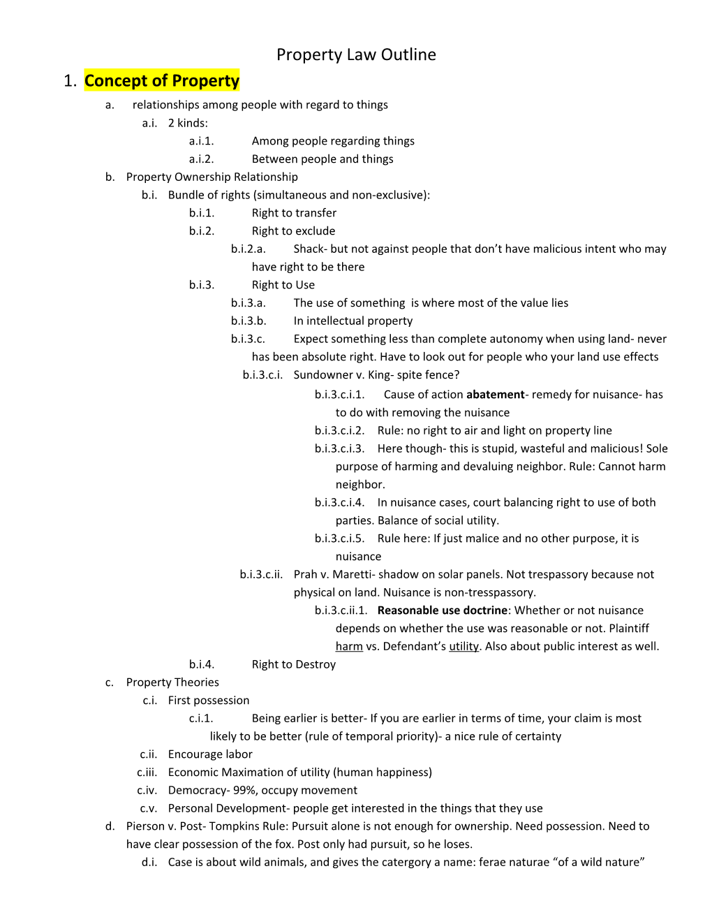 1. Concept of Property