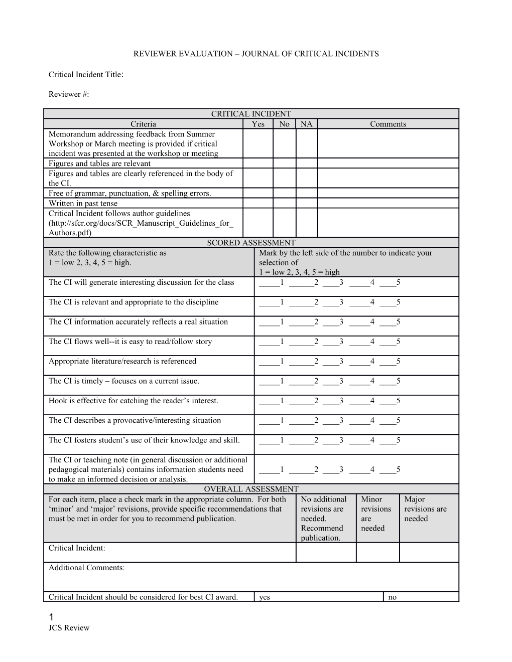 JCS Round 1 Review Form