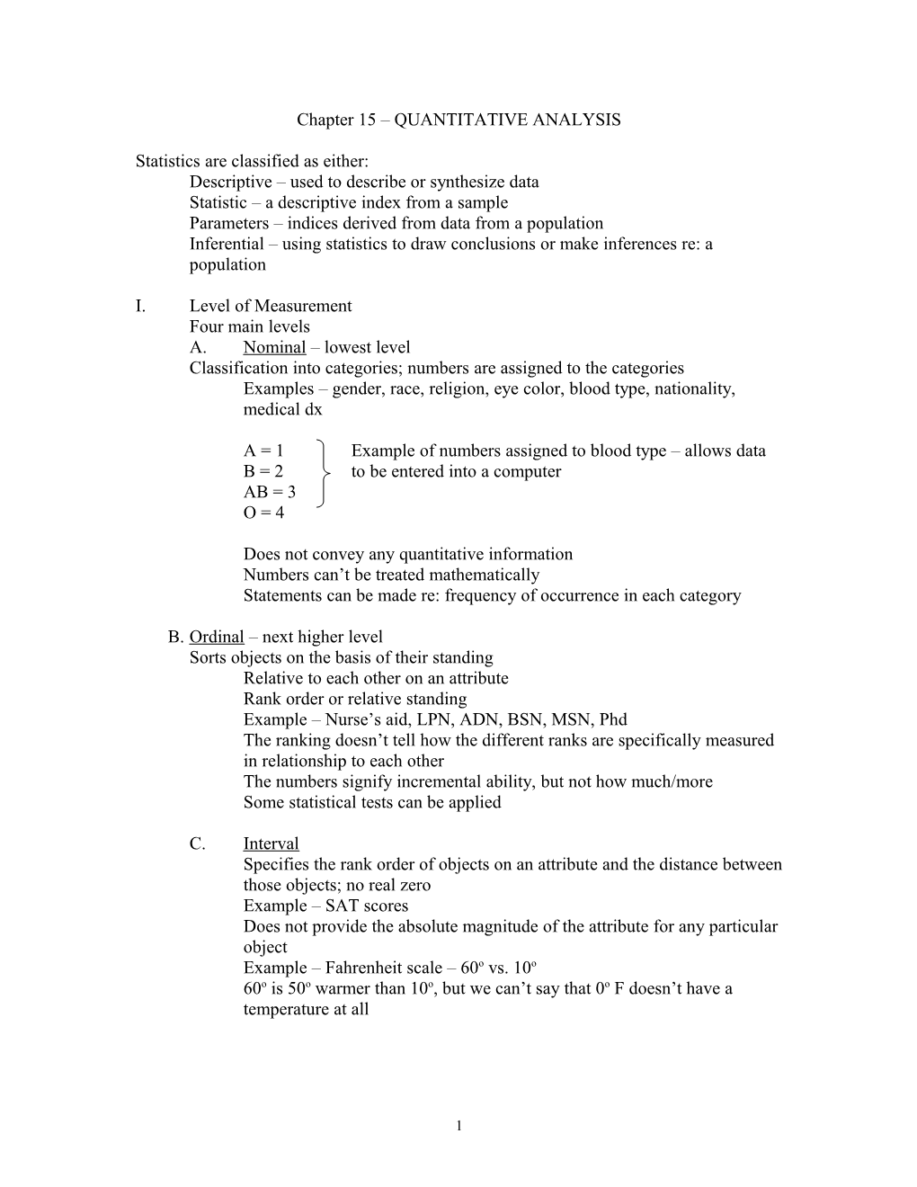 Chapter 13 – Quantitative Qnalysis