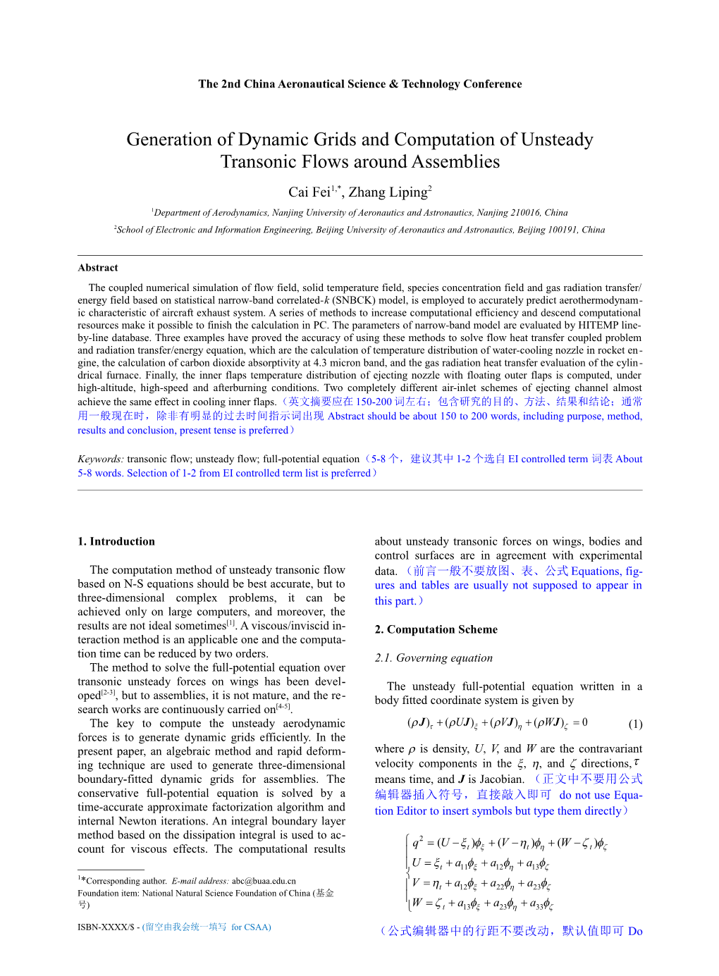 Generation of Dynamic Grids and Computation of Unsteady Transonic Flows Around Assemblies