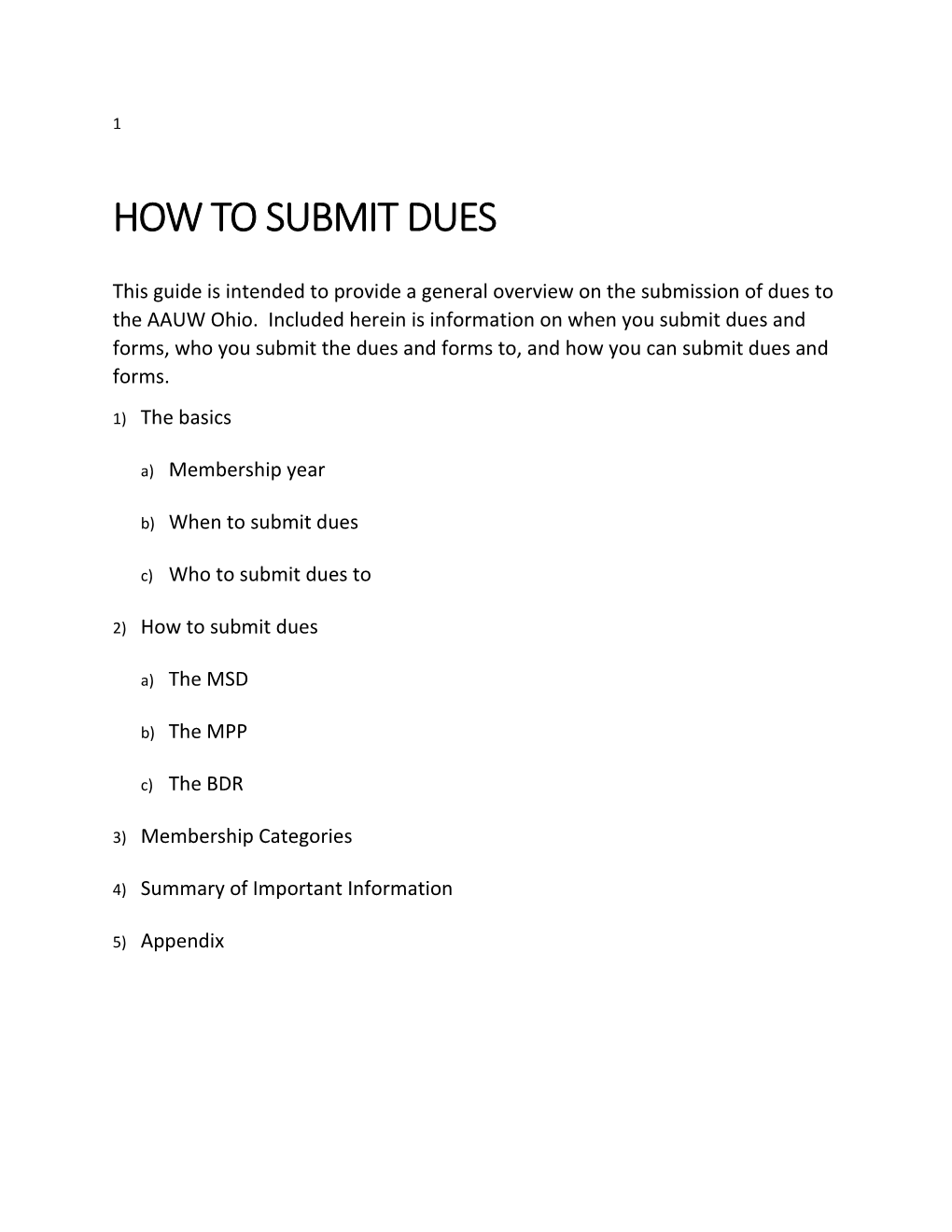 How to Submit Dues