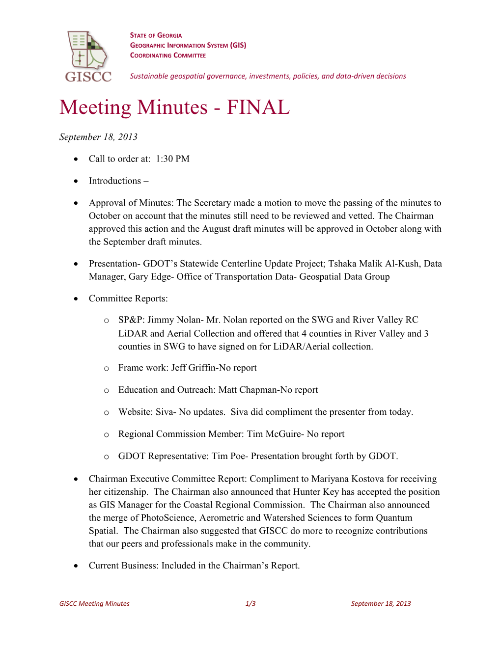 Meeting Minutes - FINAL