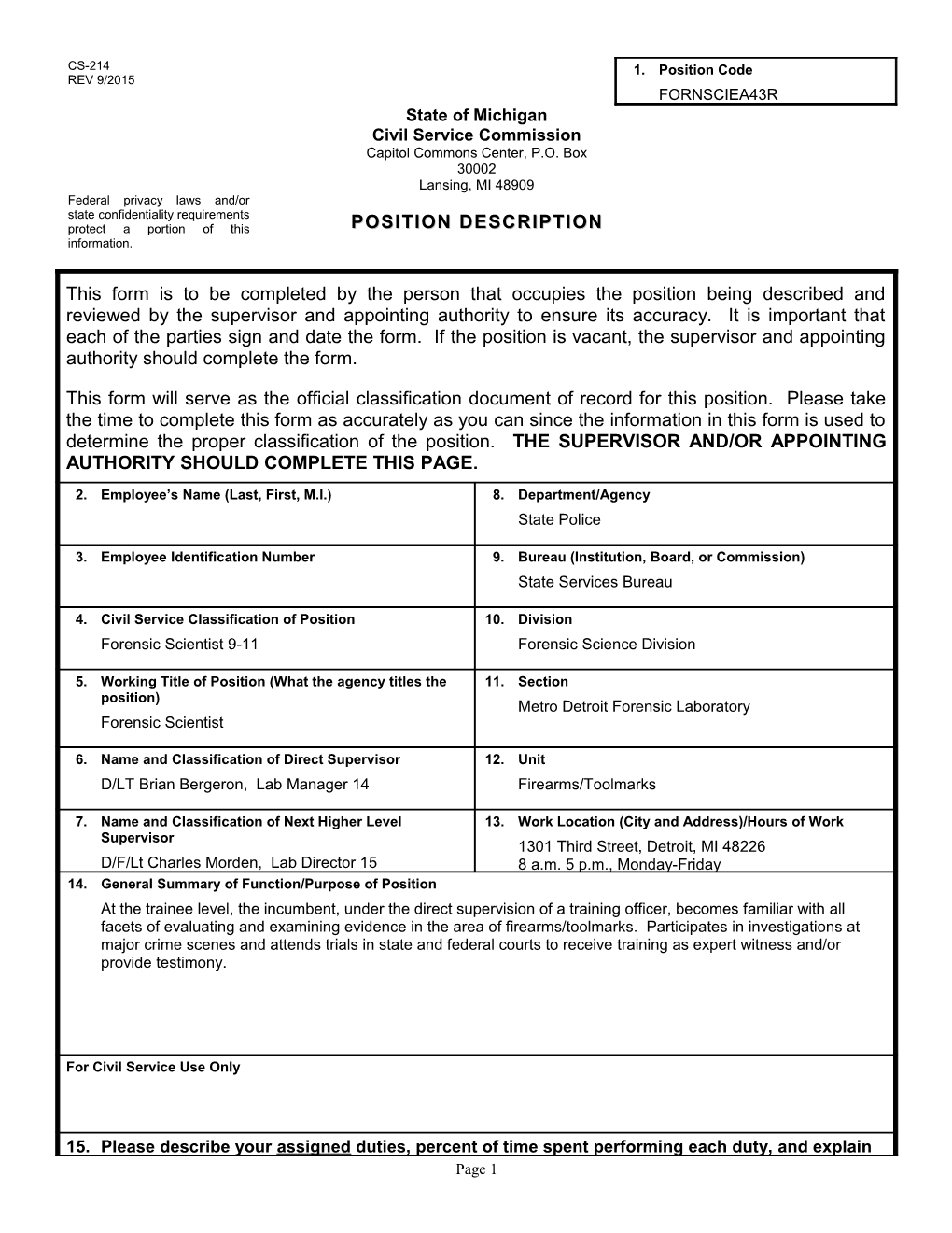 CS-214 Position Description Form s46