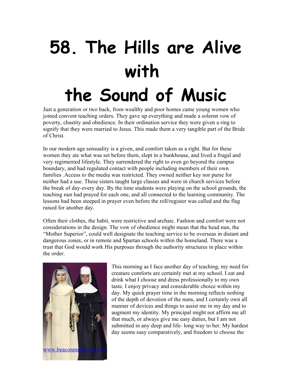 58. the Hills Are Alive With