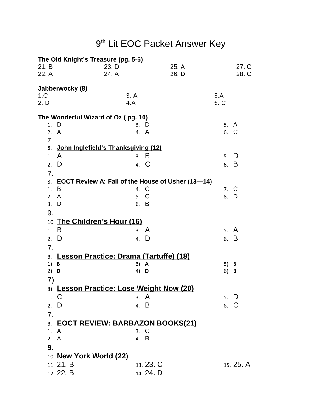 The Old Knight S Treasure (Pg. 5-6)