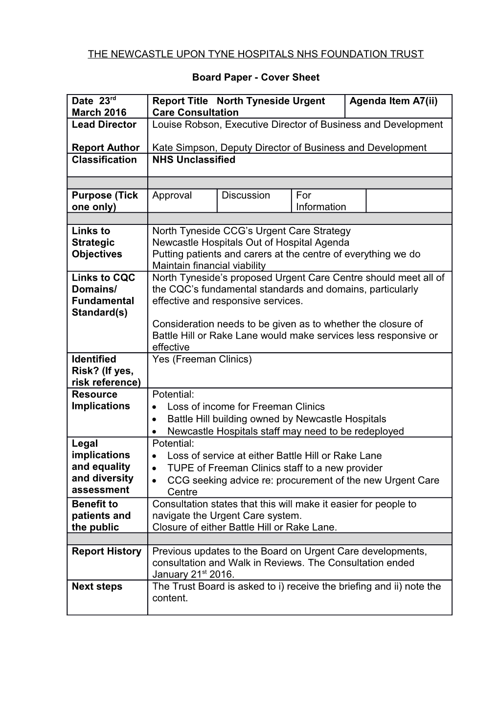 The Newcastle Upon Tyne Hospitals Nhs Foundation Trust s1