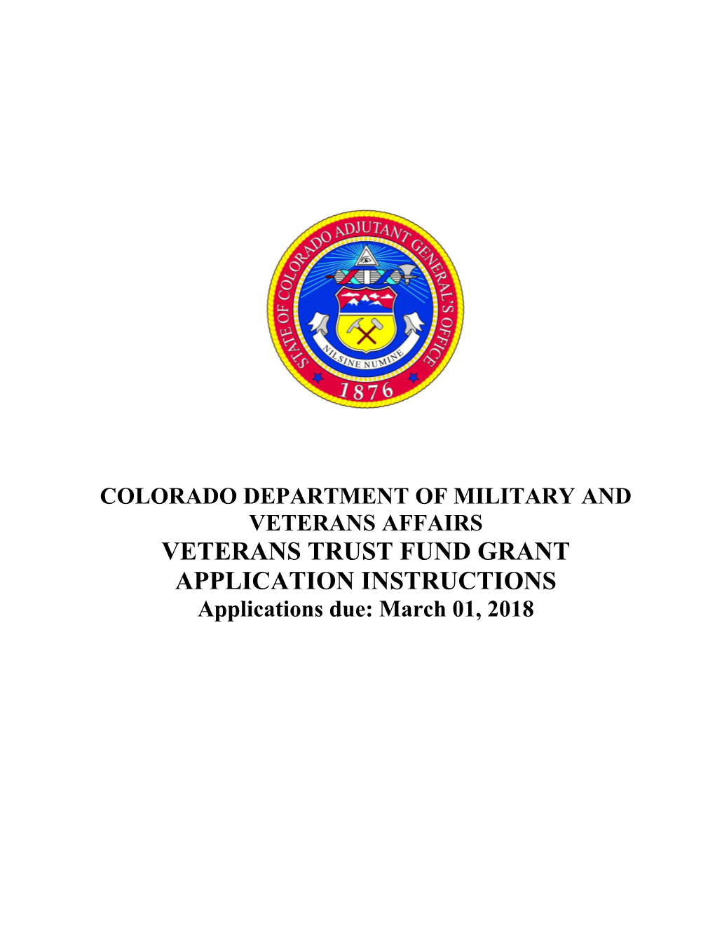 Colorado Department of Military and Veterans Affairs