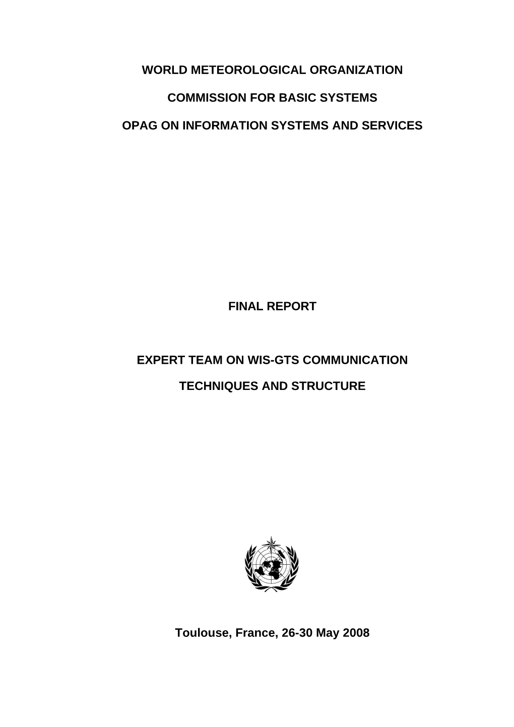 World Meteorological Organization s61