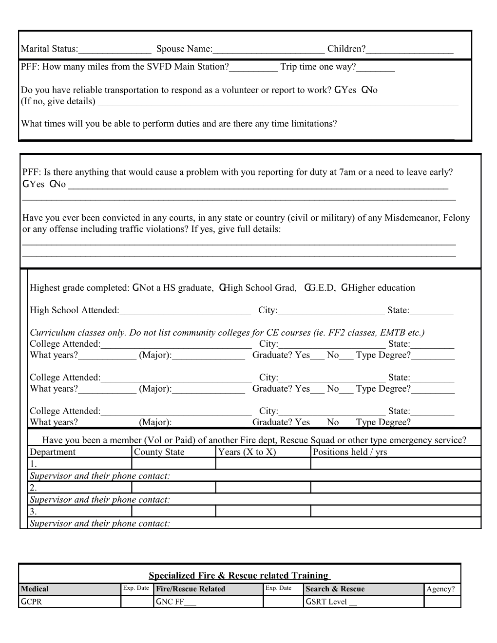 Application for The s5