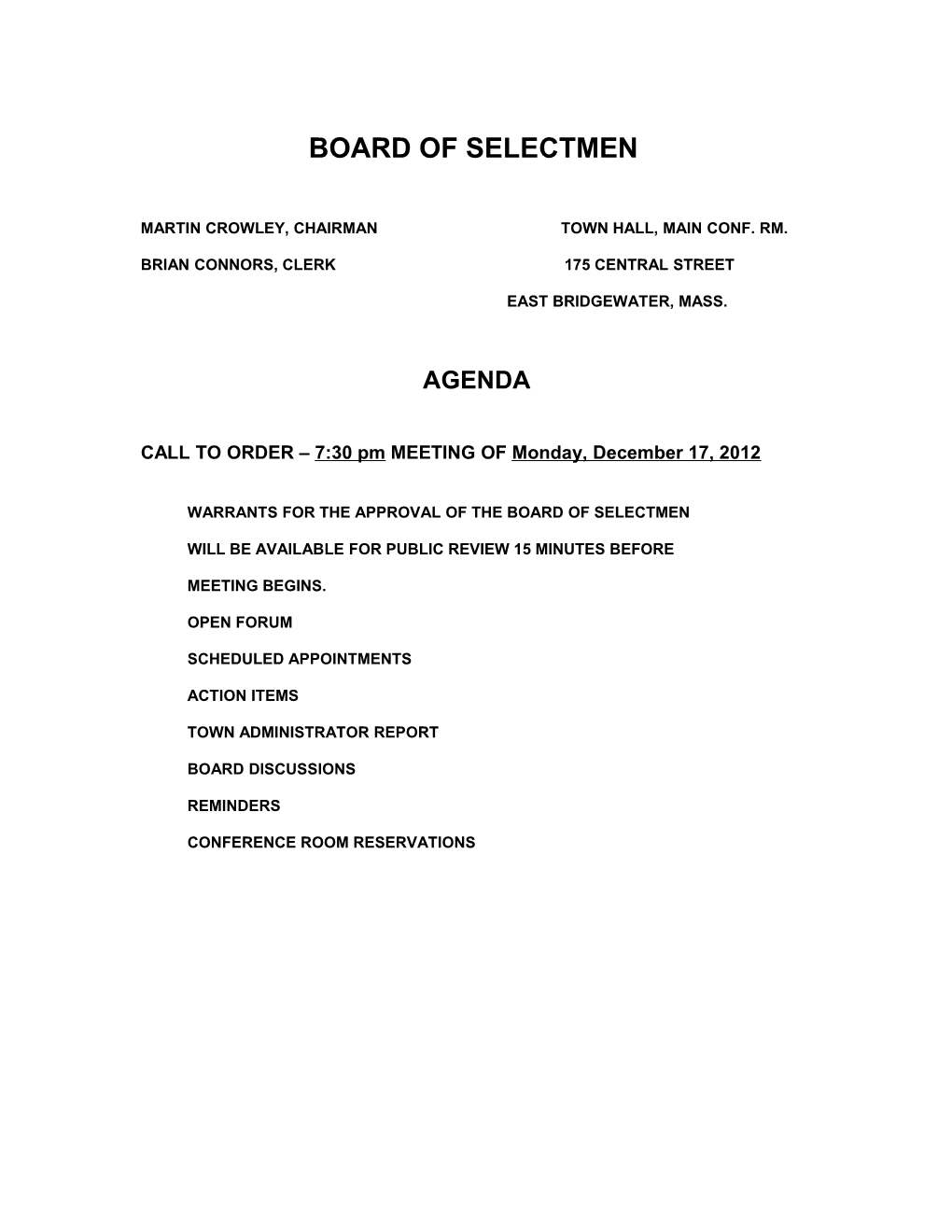 Board of Selectmen s26