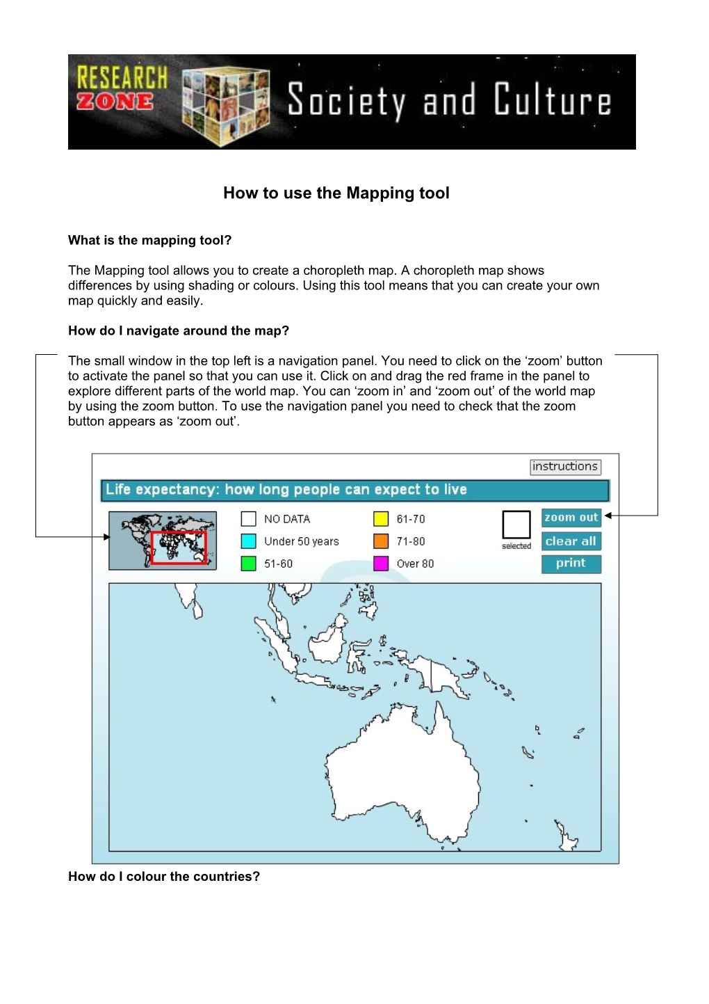 How to Use the Mapping Tool