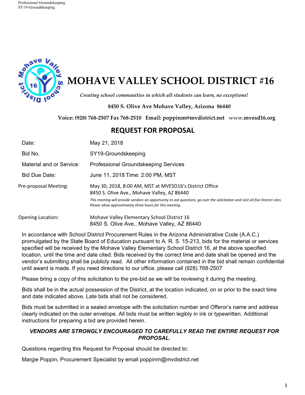 Mohave Valley School District #16