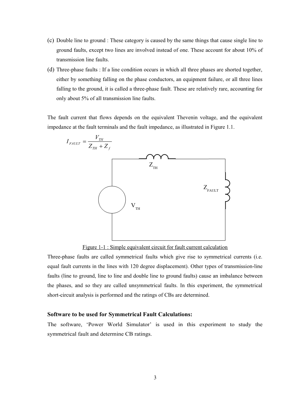 EET 1 - Symmetrical Short Circuit Analysis and Determination of Circuit Breaker Rating