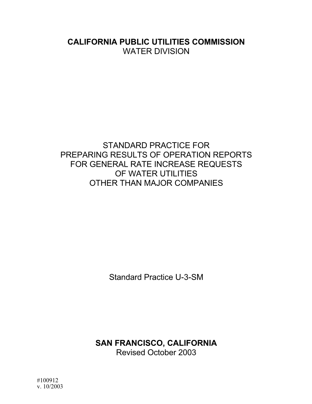 California Public Utilities Commission s1