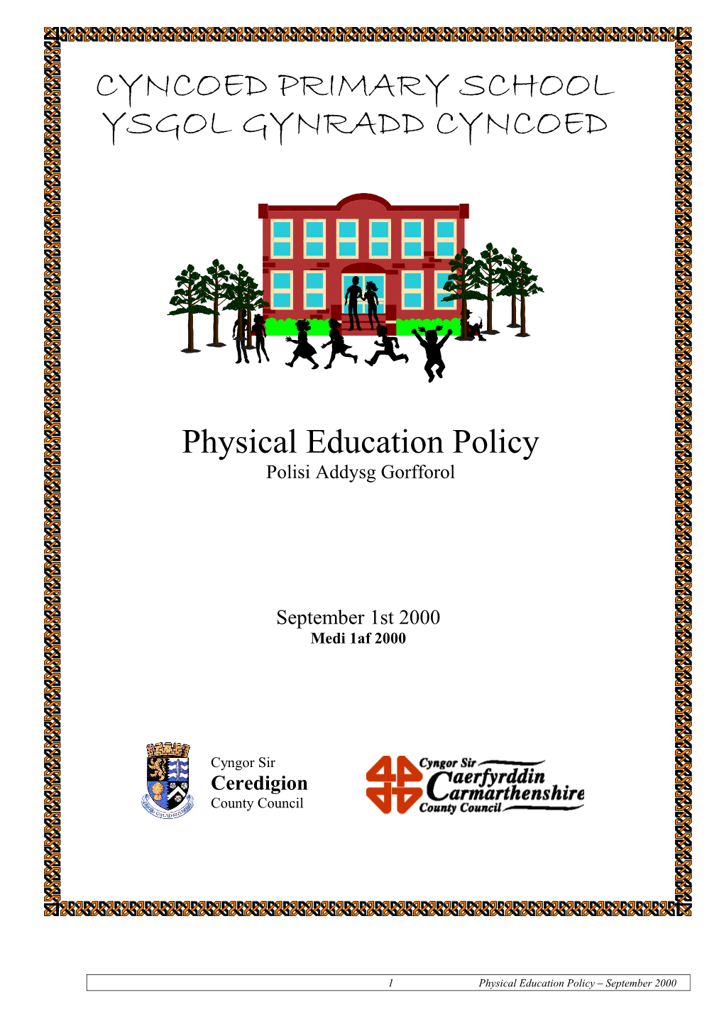 14 Physical Education Policy September 2000