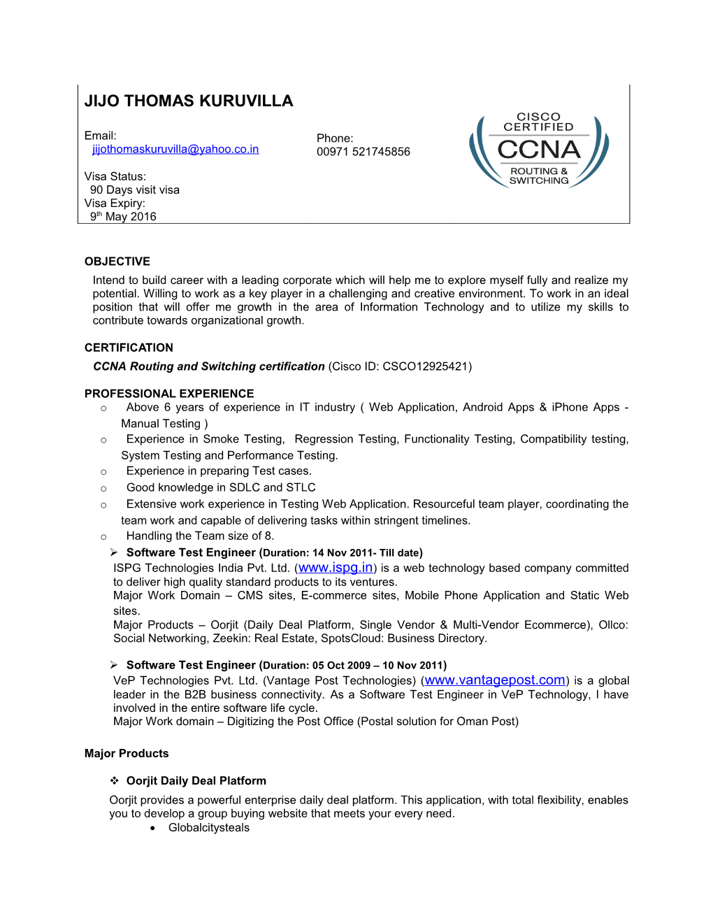 CCNA Routing and Switching Certification (Cisco ID: CSCO12925421)