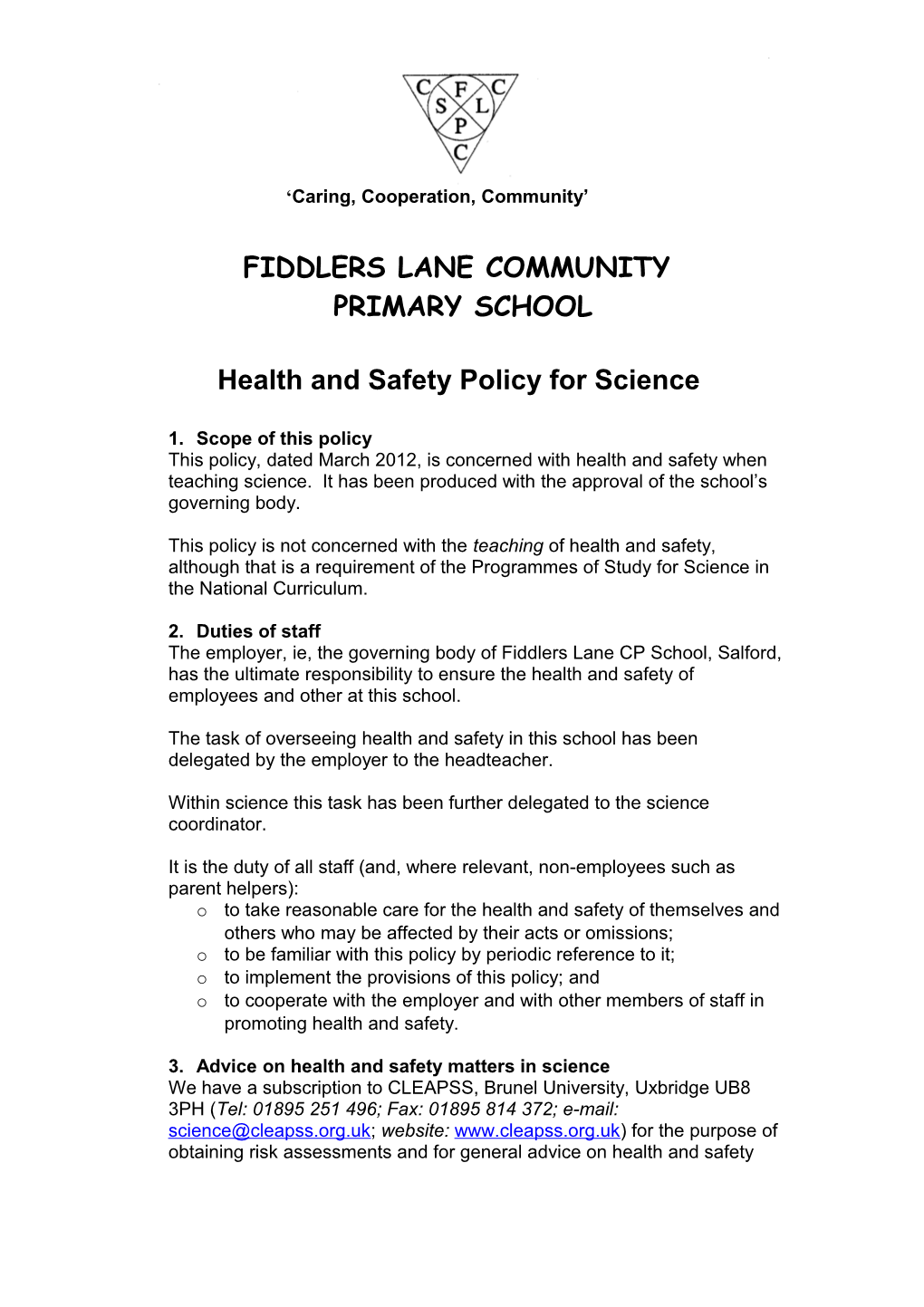 Fiddlers Lane Community