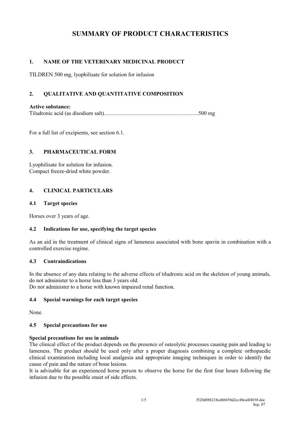 1. Name of the Veterinary Medicinal Product s14