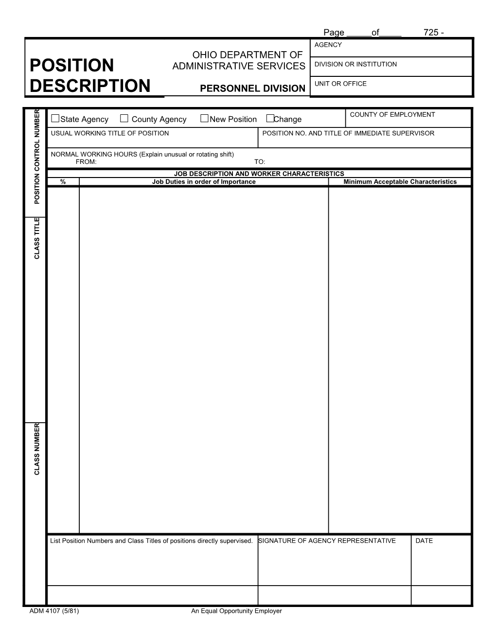 Position Description s19