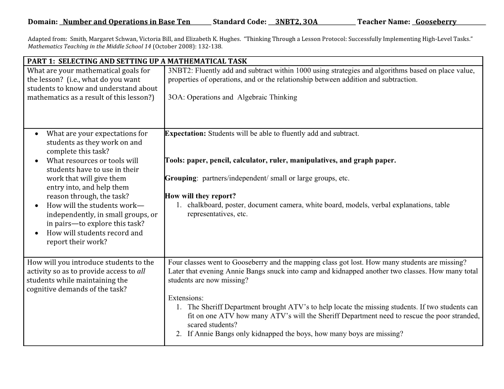 Thinking Through a Lesson Protocol (TTLP) Template s16