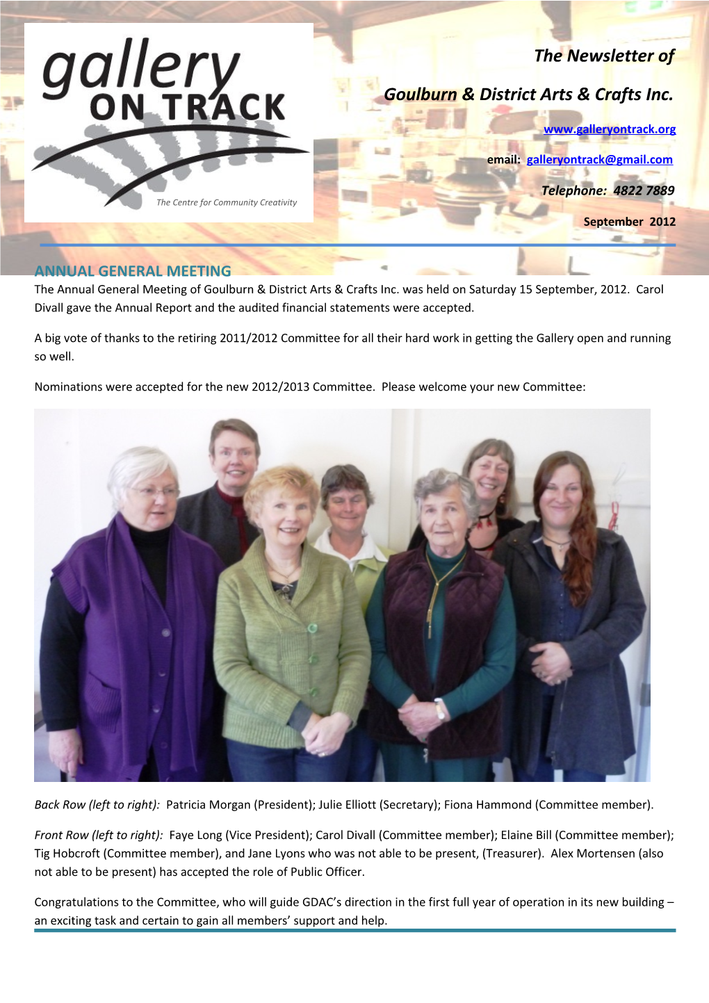 Goulburn & District Arts & Crafts Inc