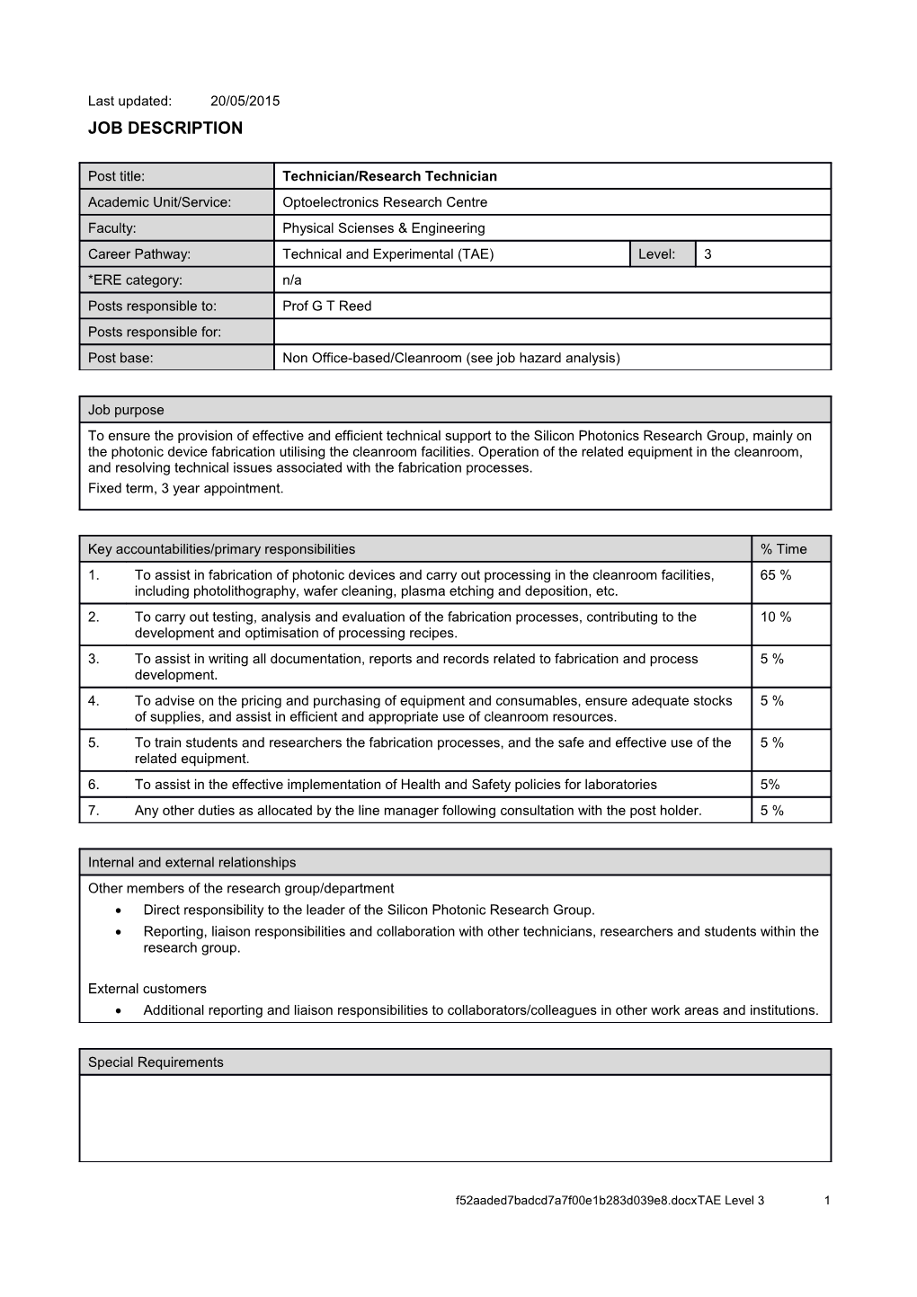Person Specification s36