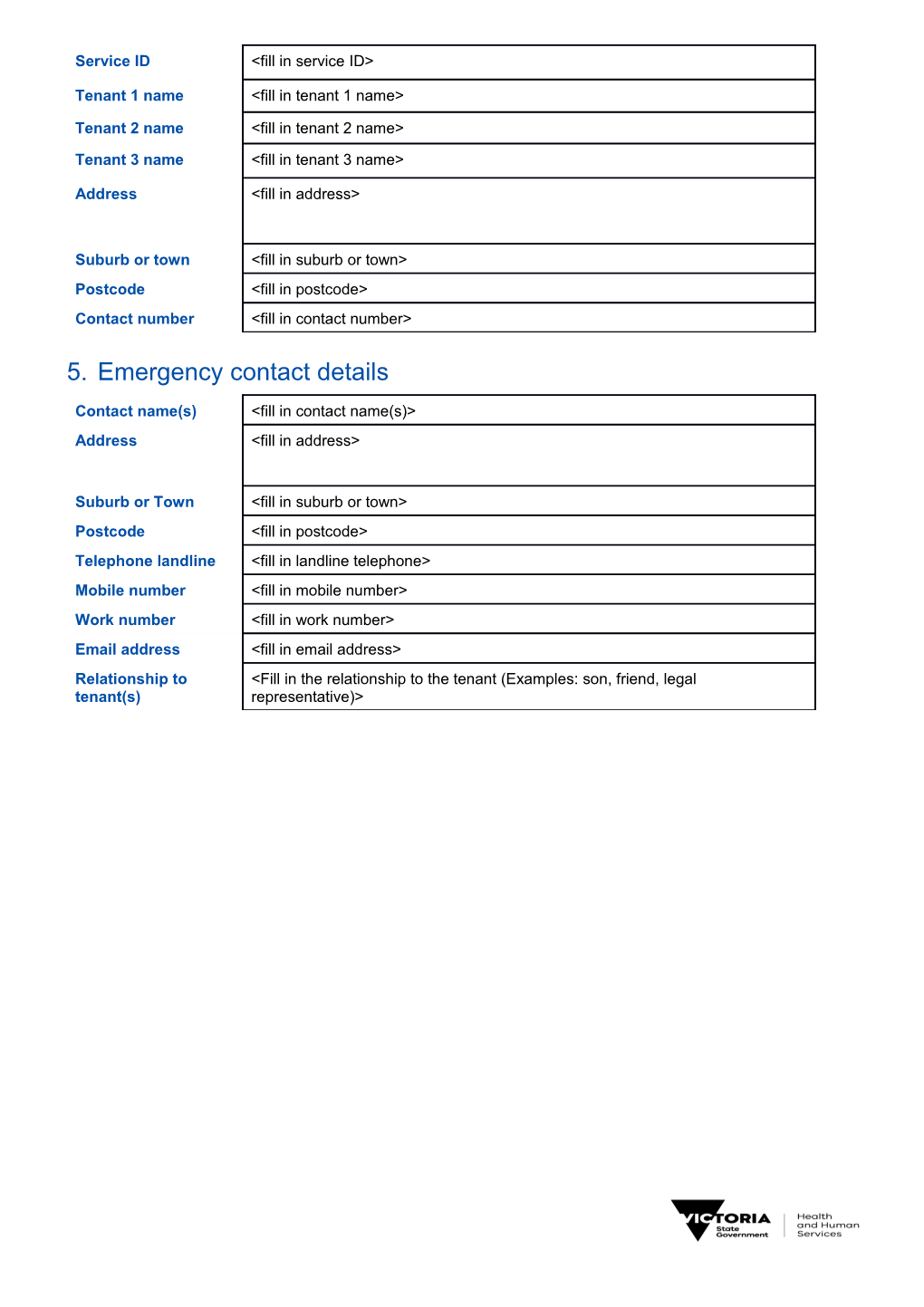 Emergency Contact Form s1