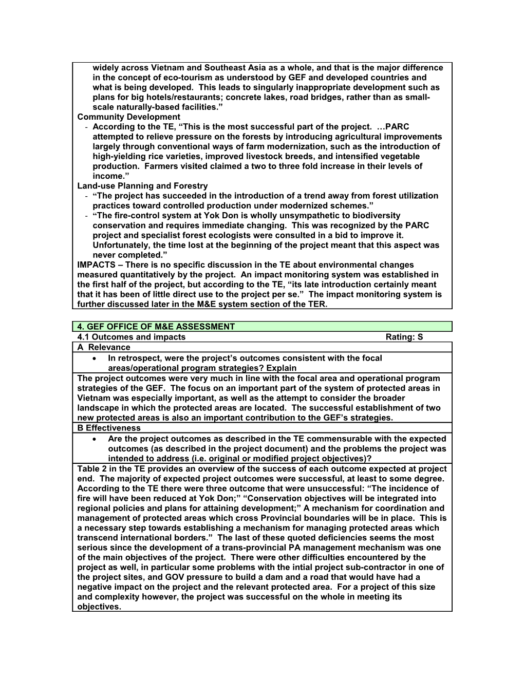 GEFM&E Terminal Evaluation Review Form s1