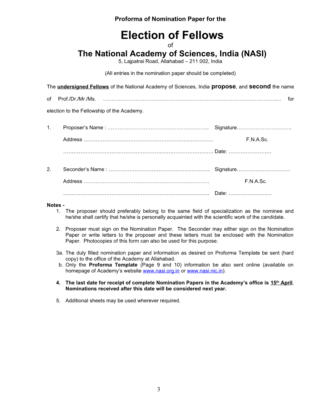The National Academy of Sciences, India (NASI)
