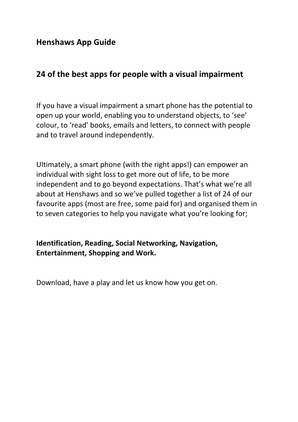 24 of the Best Apps for People with a Visual Impairment