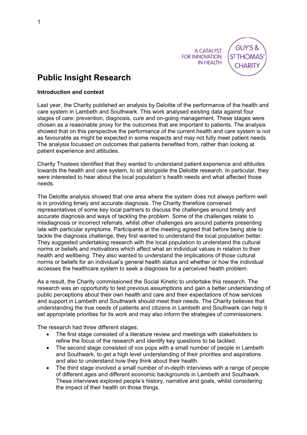Public Insight Research