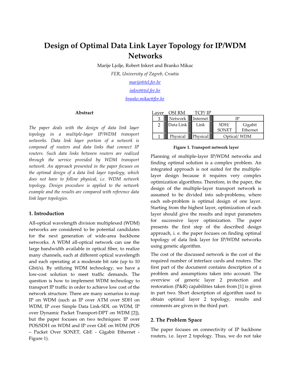 Design of Optimal Data Link Layer Topology for IP/WDM Networks