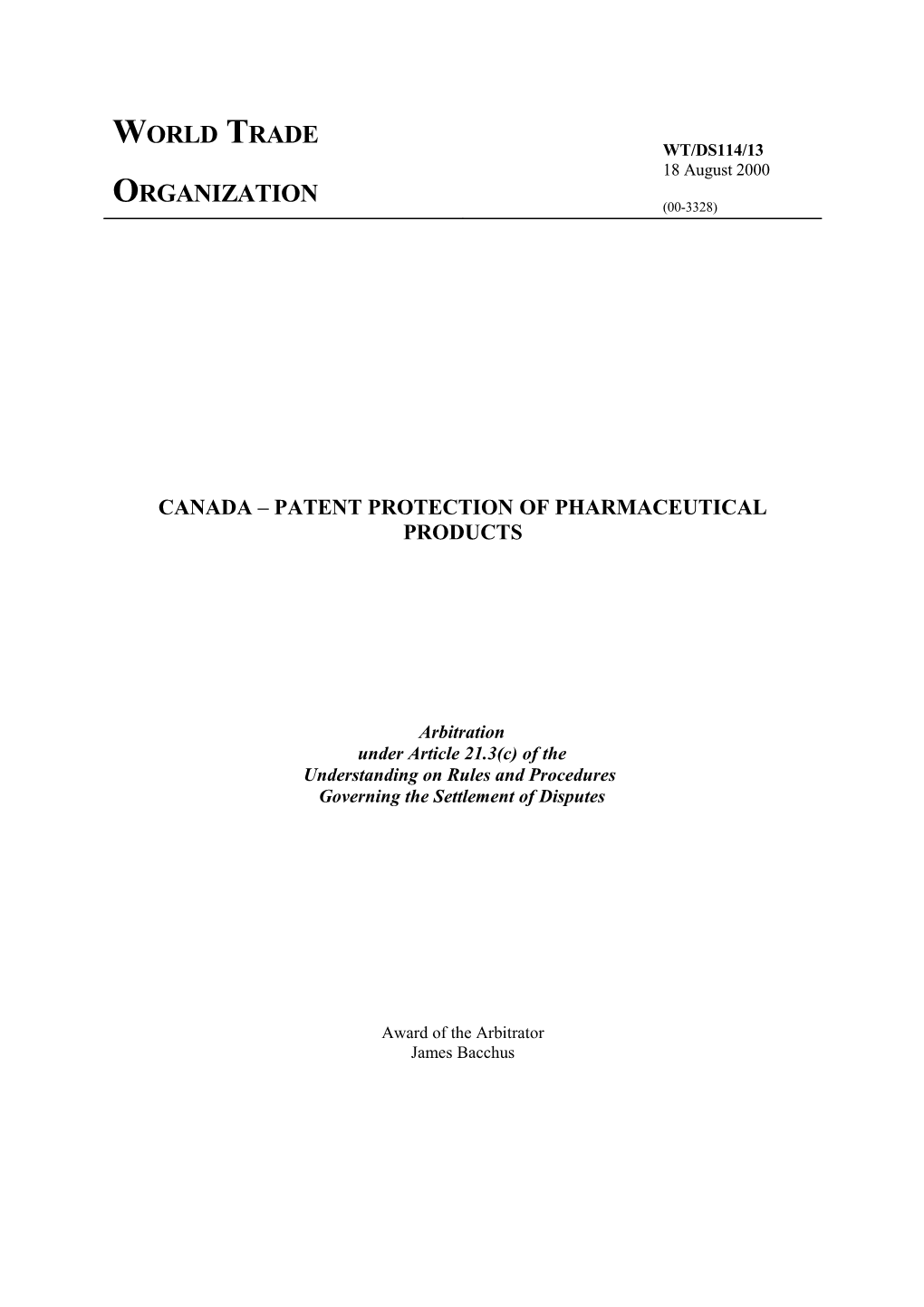 Canada Patent Protection of Pharmaceutical Products