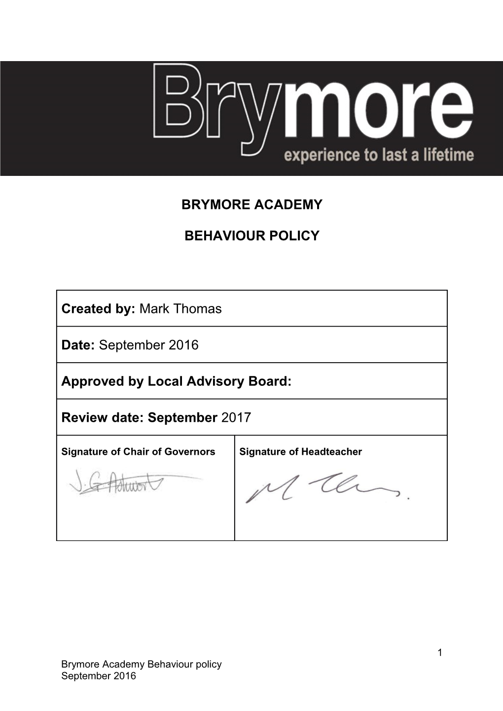 Brymore Academy s1