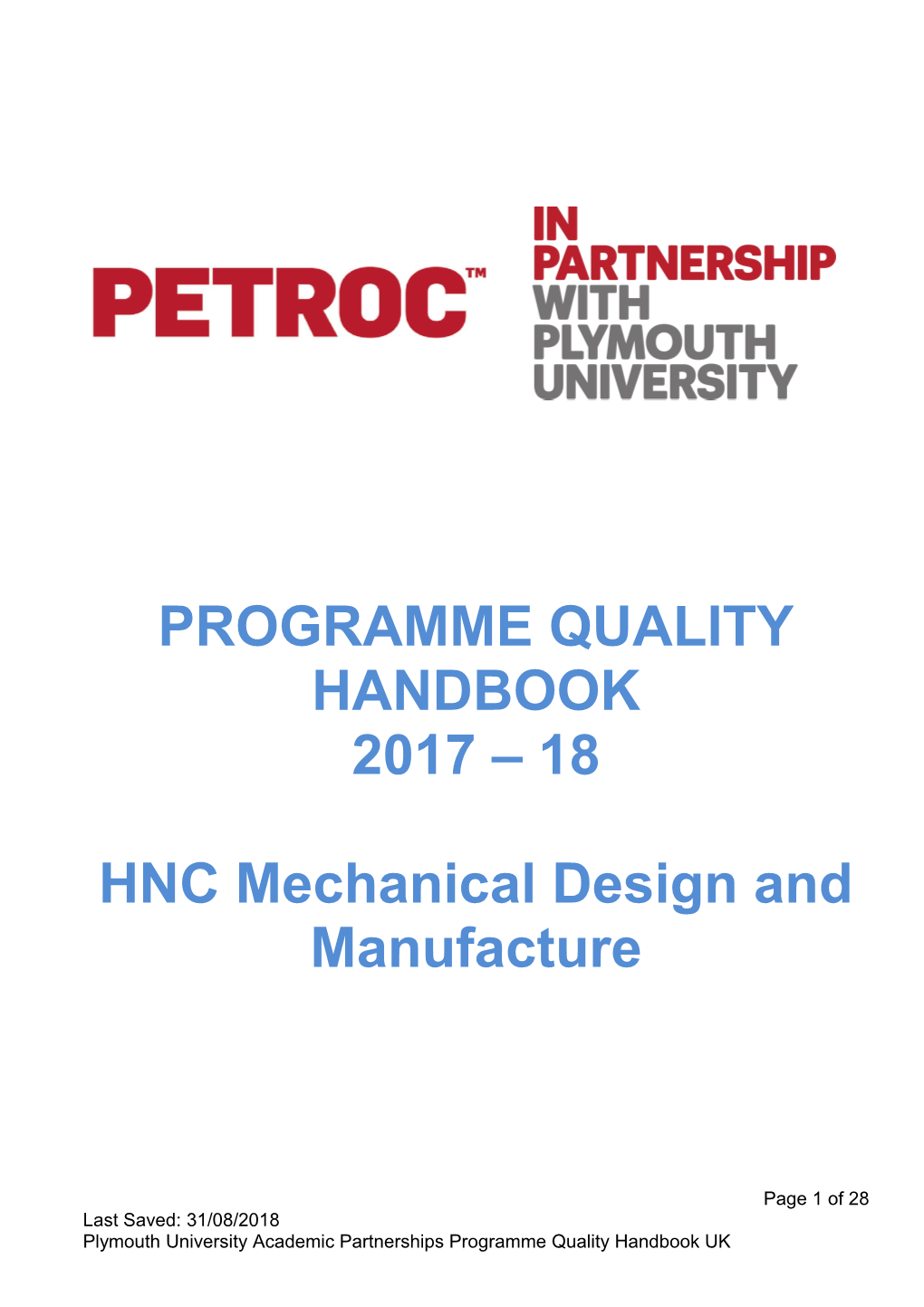 HNC Mechanical Design and Manufacture