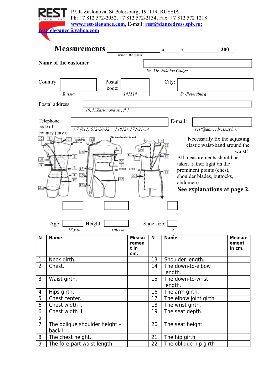 Filled in Chart You Are to Send to REST by One of the Ways