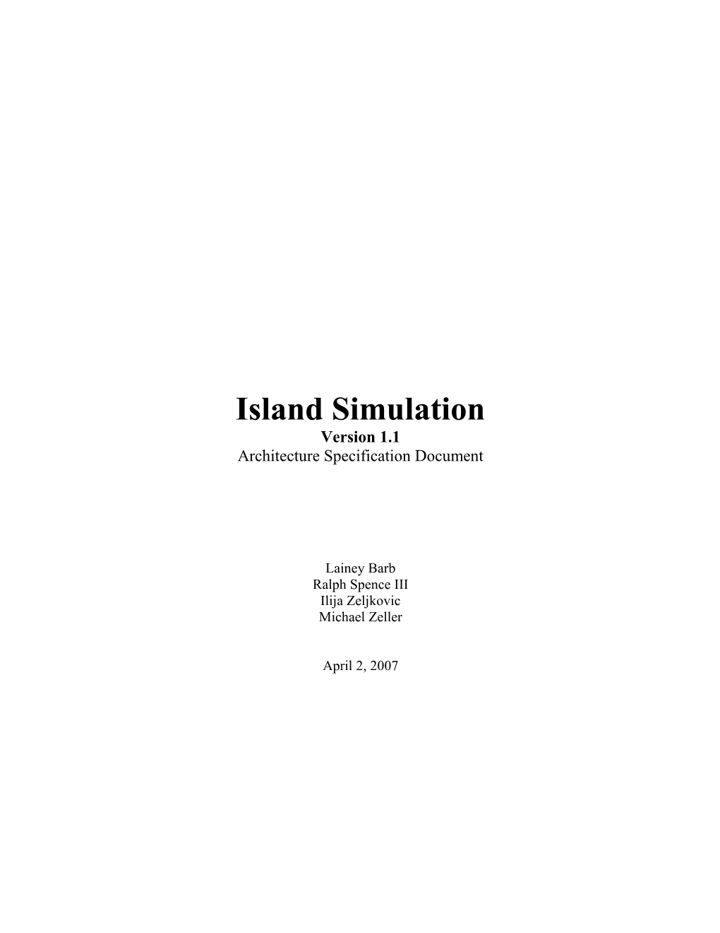 Island Simulation