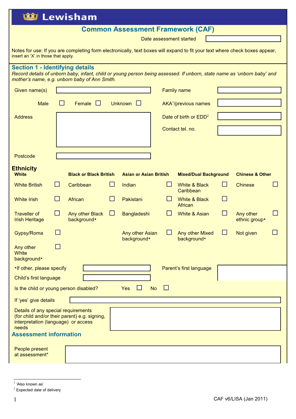 Section 5 - Notification of Suspected Child Abuse