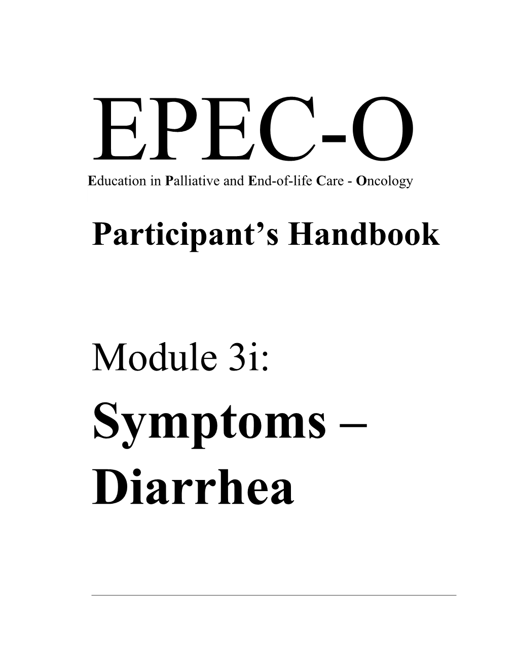 Participant S Handbook