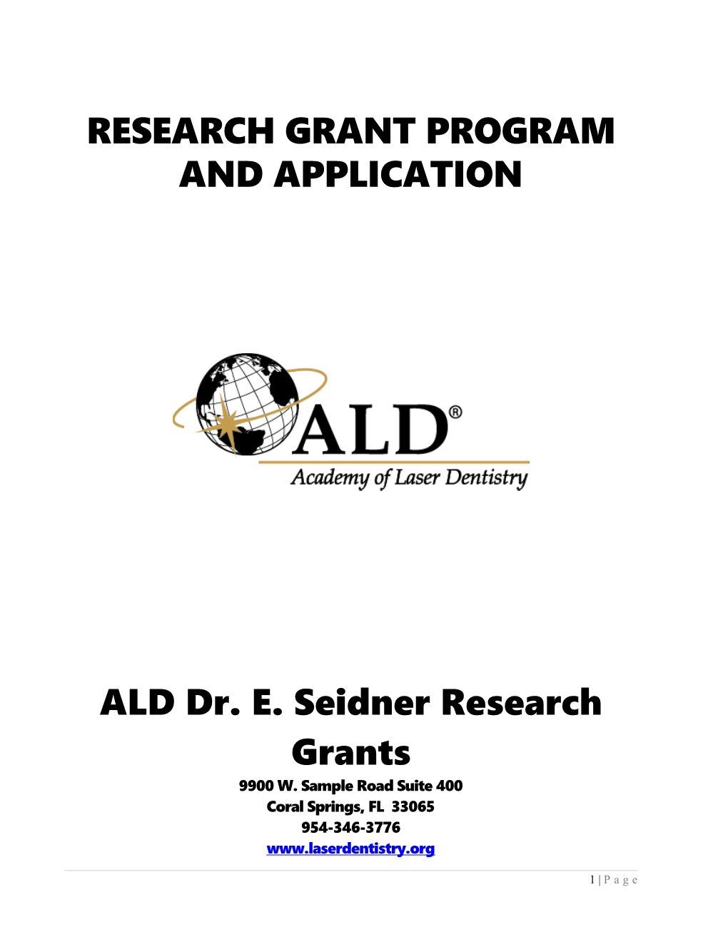 Research Grant Application