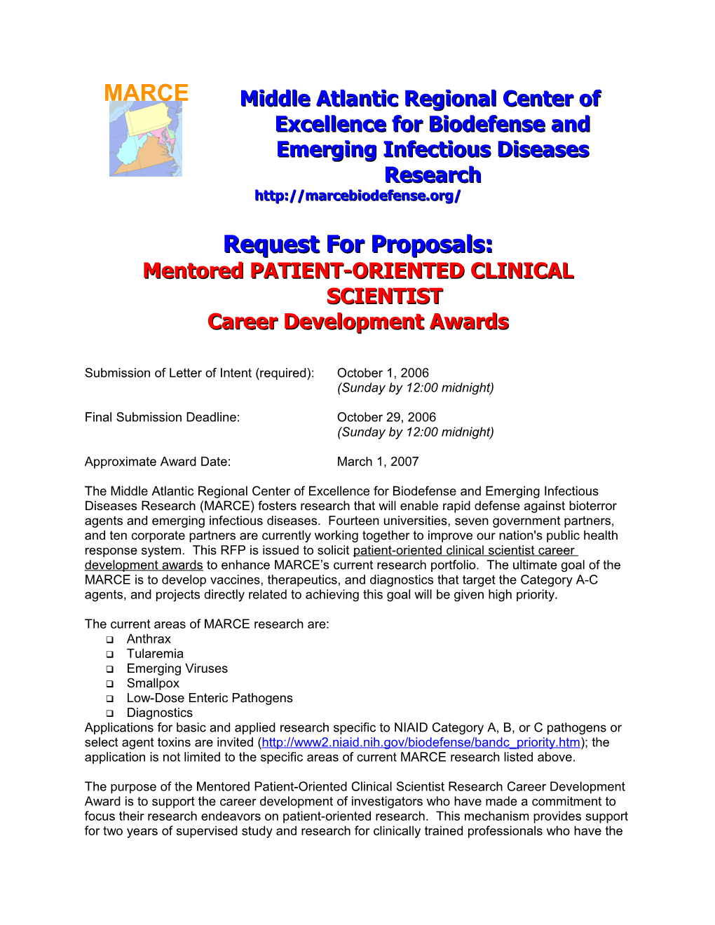 Mentored Patient-Oriented Research Career Development Award (K23)