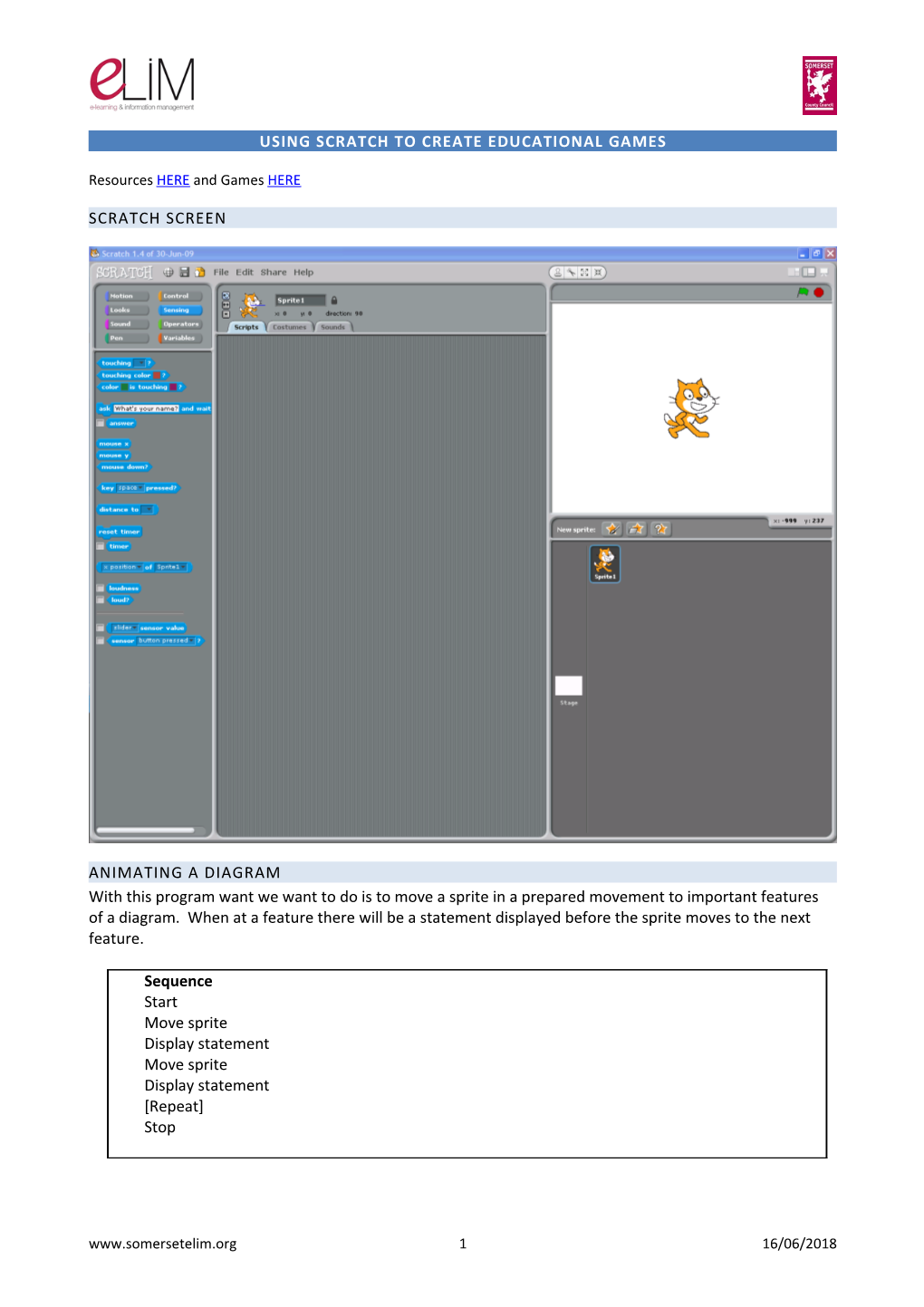 Using Scratch to Create Educational Games