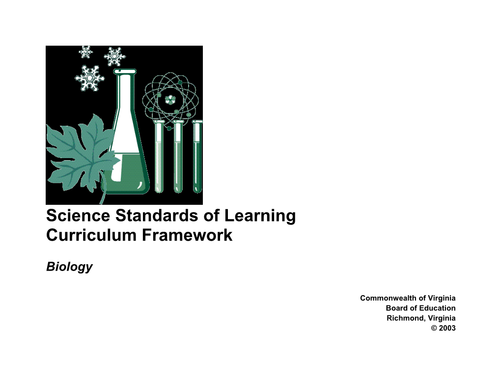 Science Standards of Learning