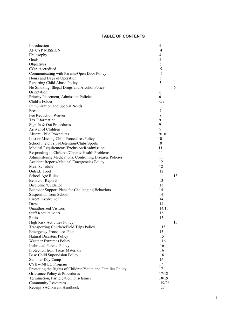 Table of Contents s435