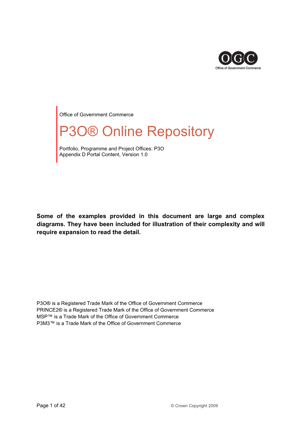 P3O On-Line Repository