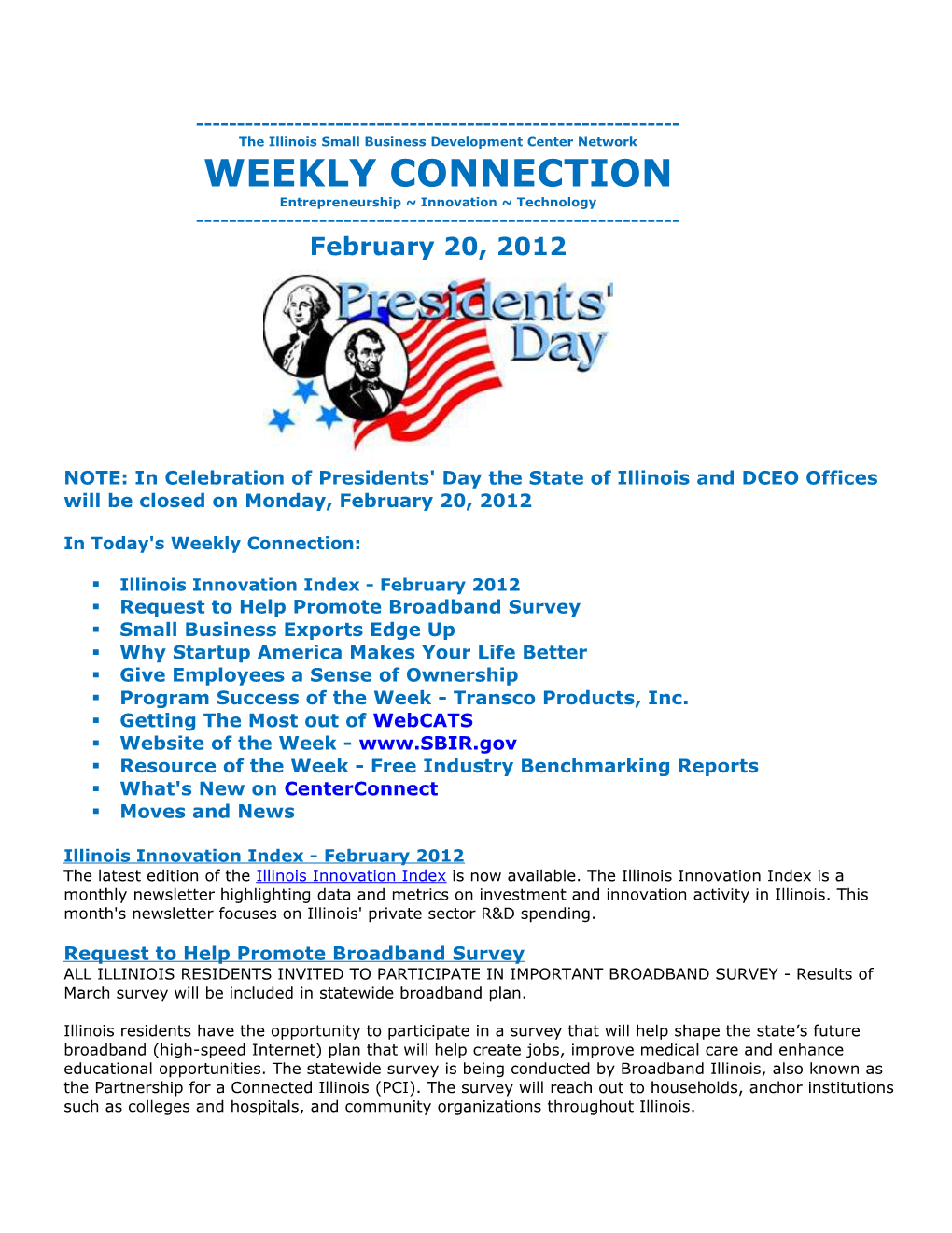 The Illinois Small Business Development Center Network s6