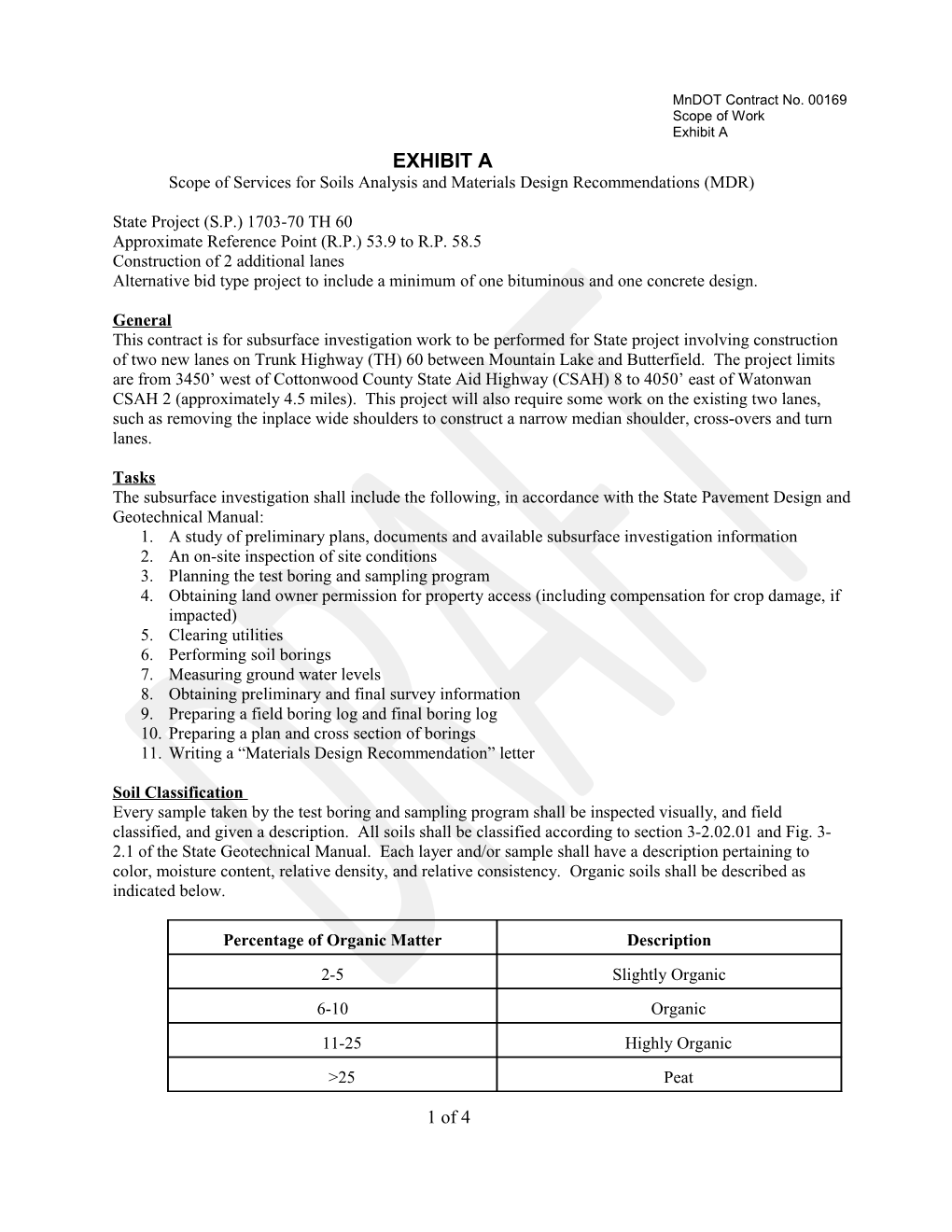 Scope of Services for Consultant Drilling T-Contract