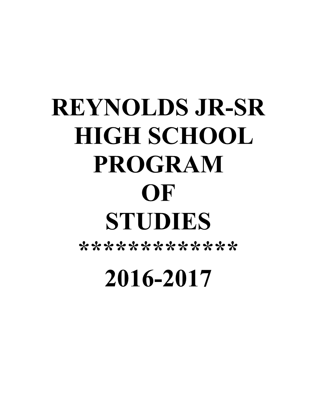 Reynolds Jr-Sr High School