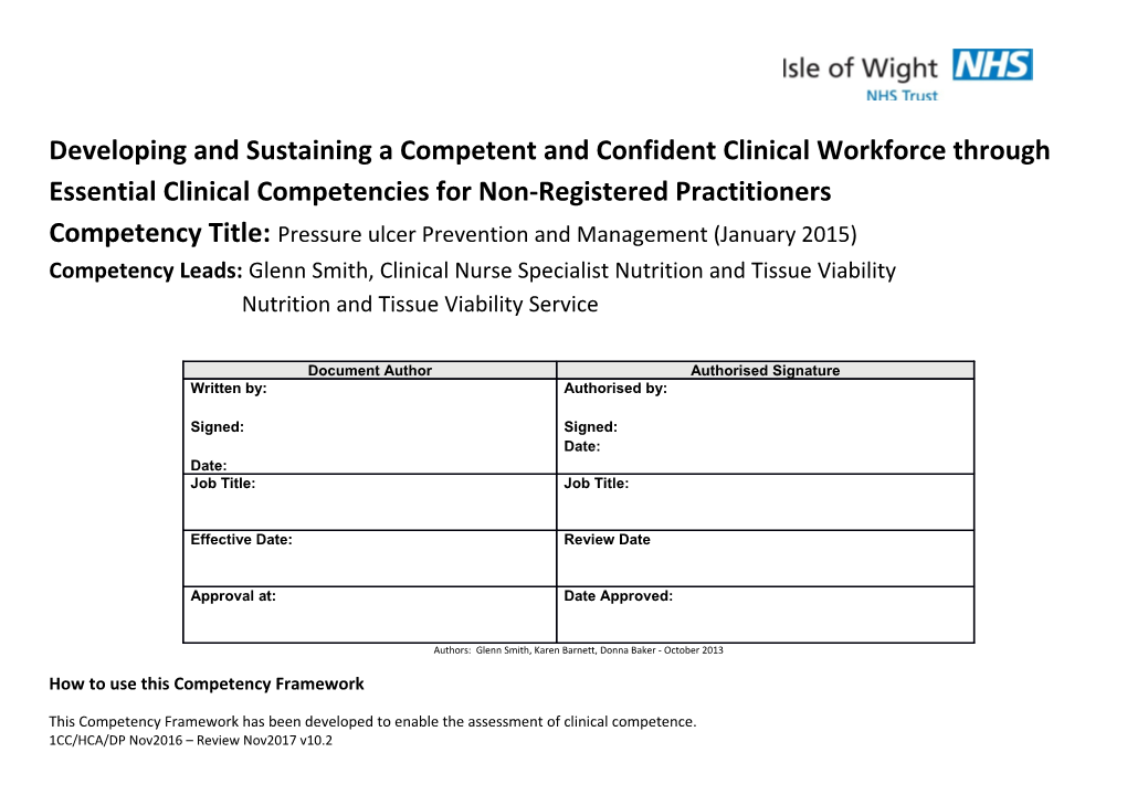 Developing and Sustaining a Competent and Confident Clinical Workforce Through Essential